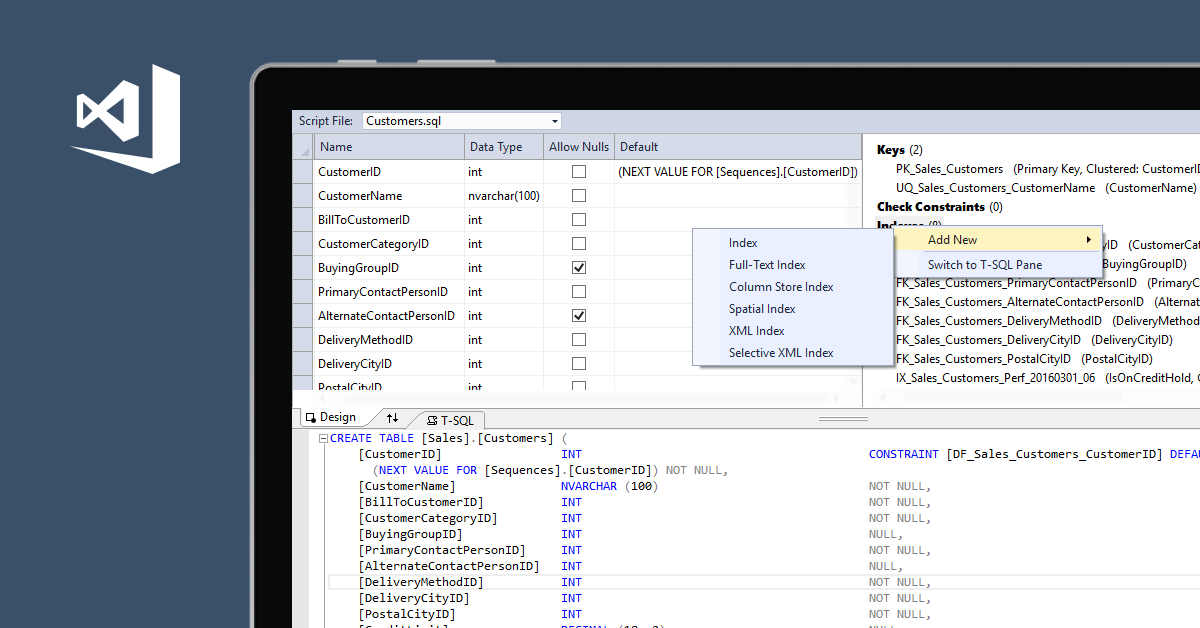 SQL Server Data Tools Visual Studio