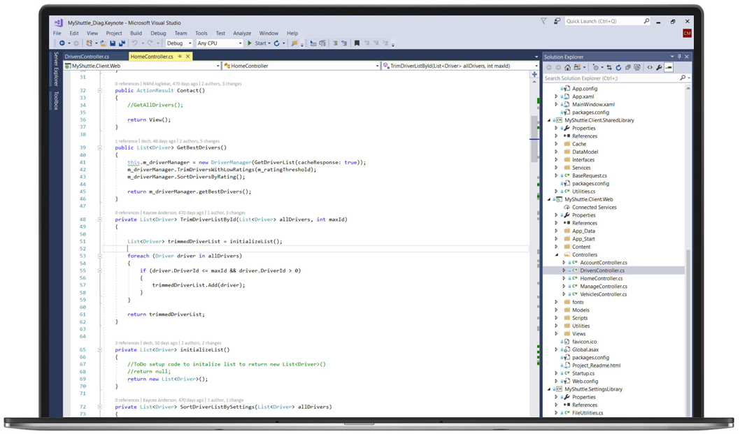 Integrované vývojové prostředí (IDE) nástroje Visual Studio