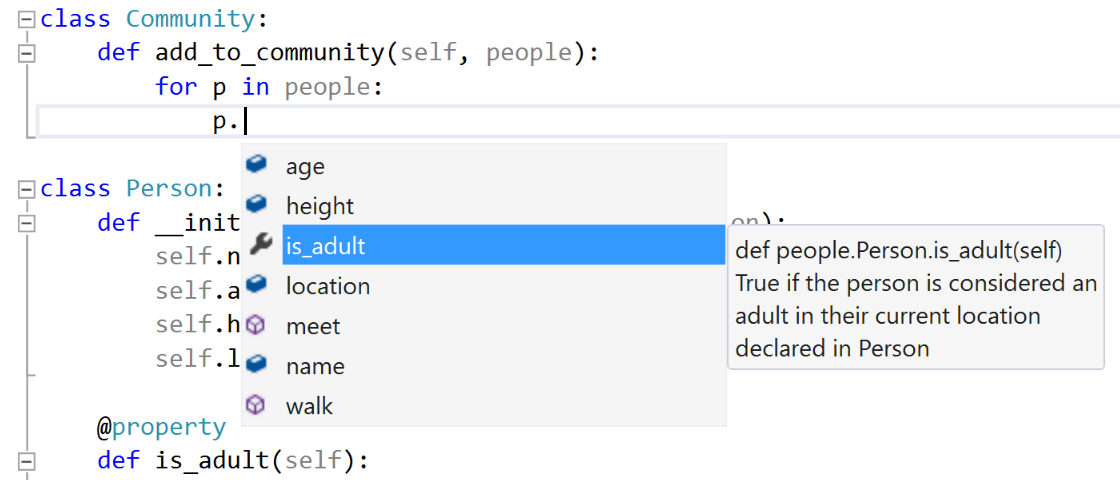 Screenshot of Editing Python Code