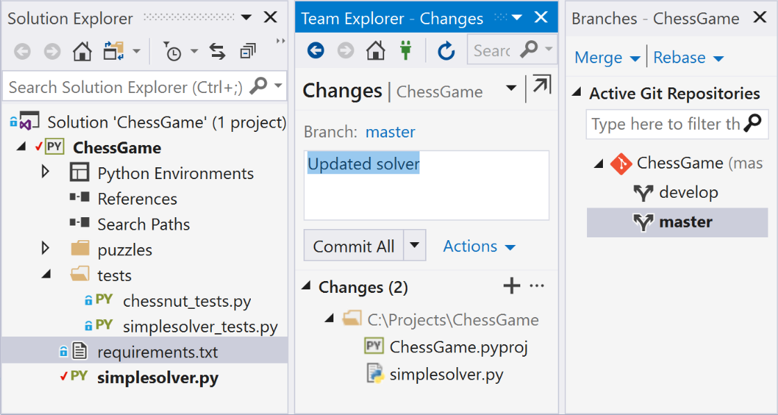 Source Control screenshot