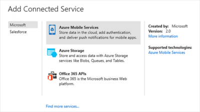 Universal Windows Platform Development Tools - Visual Studio IDE