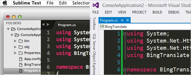screenshot of ASP .NET Core