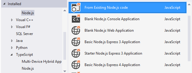 node js tools for visual studio mac