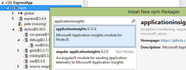 open node project visual studio for mac