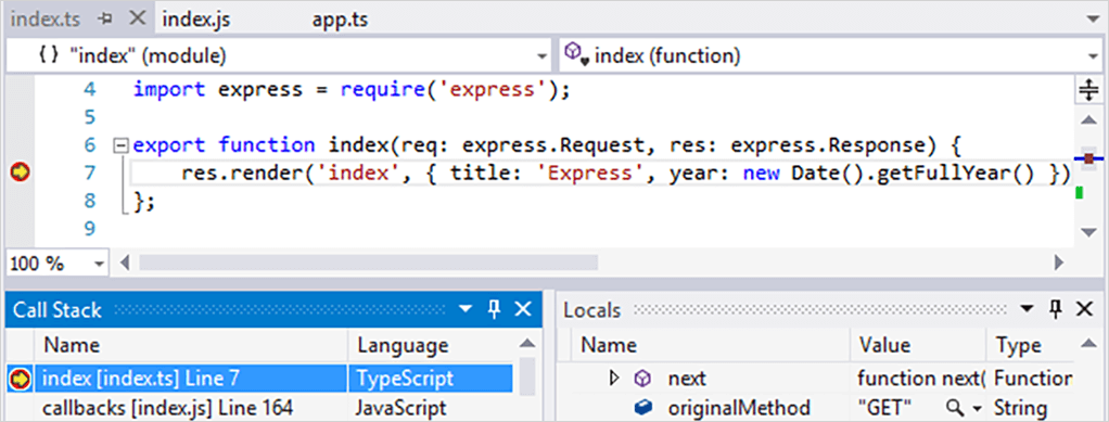 node js tools for visual studio