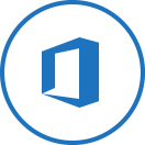 office brand icon in circle