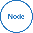 language node icon in circle