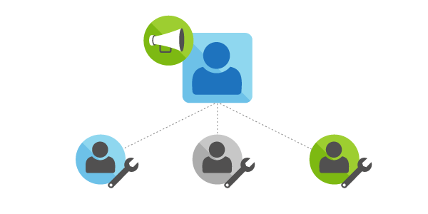 Visual Studio Subscriptions Admin share the news illustration graphic