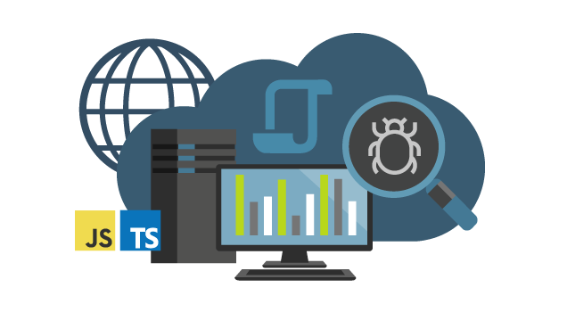 Visual Studio IDE Javascript illustration graphic