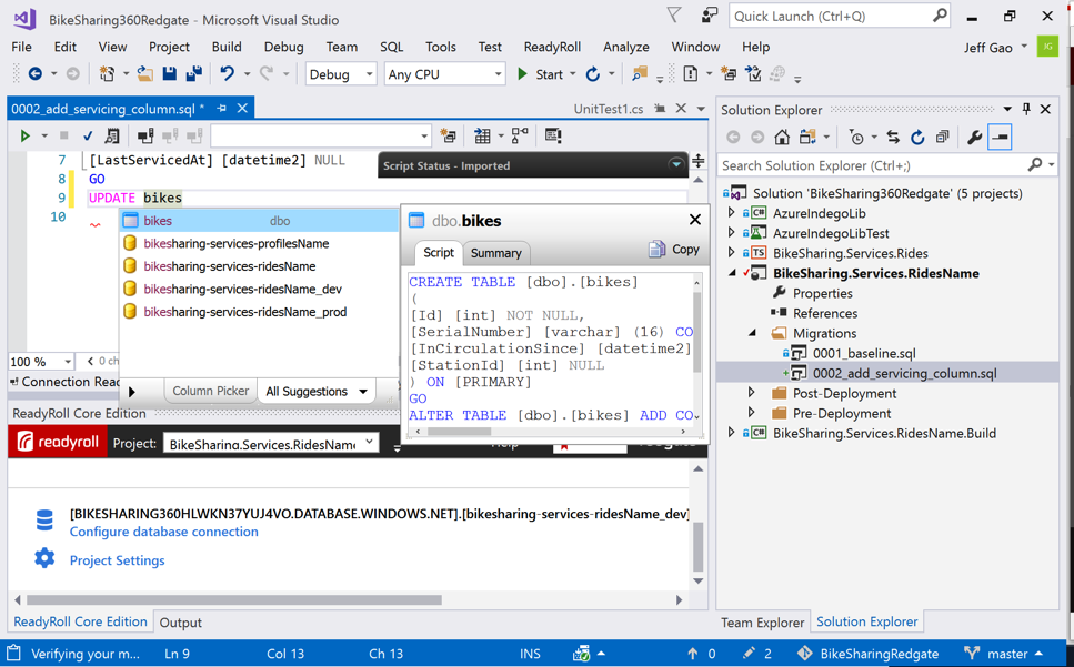 Screenshot of Redgate Data Tools