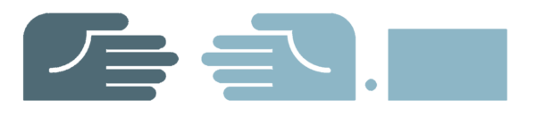 graphic of two hands meeting
