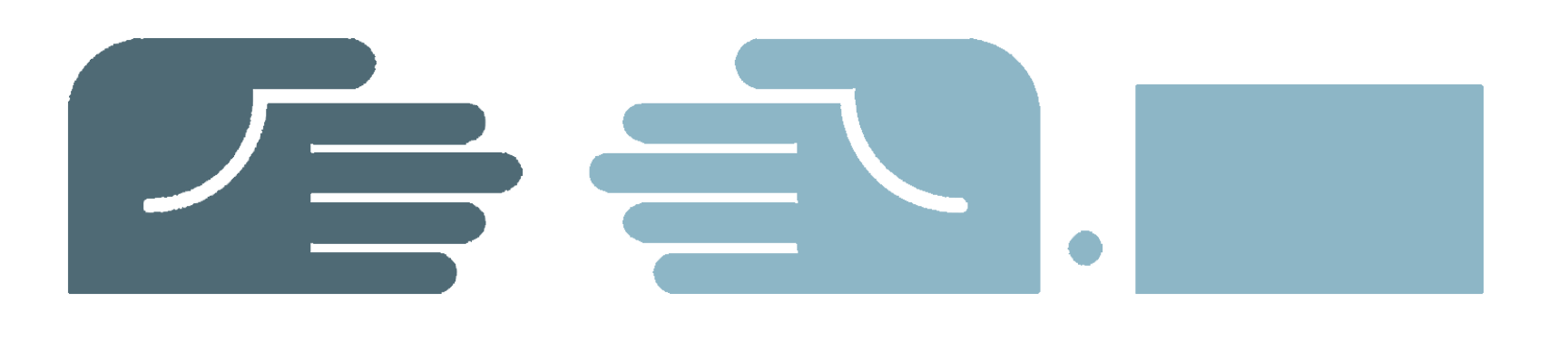graphic of two hands meeting