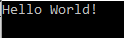 hello world