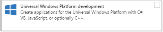 Universal Windows Platform Development