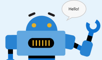 Robot saying hi