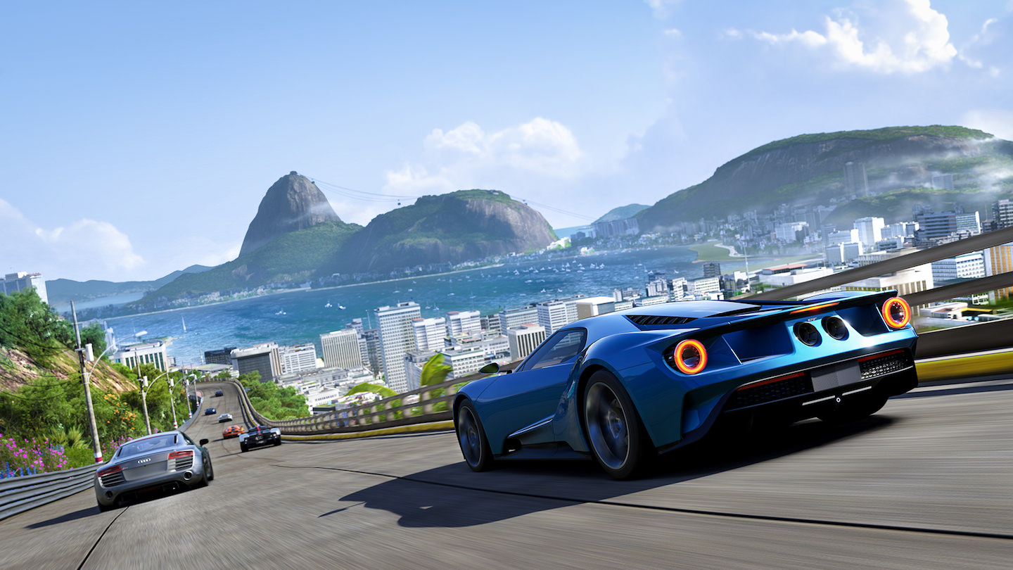 screenshot of Forza driving game