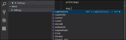 screenshot of Python Extension for Visual Studio Code