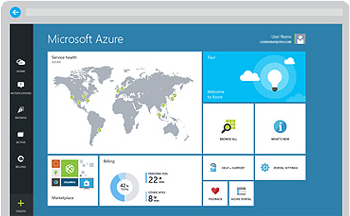 graphic for Microsoft Azure home screen
