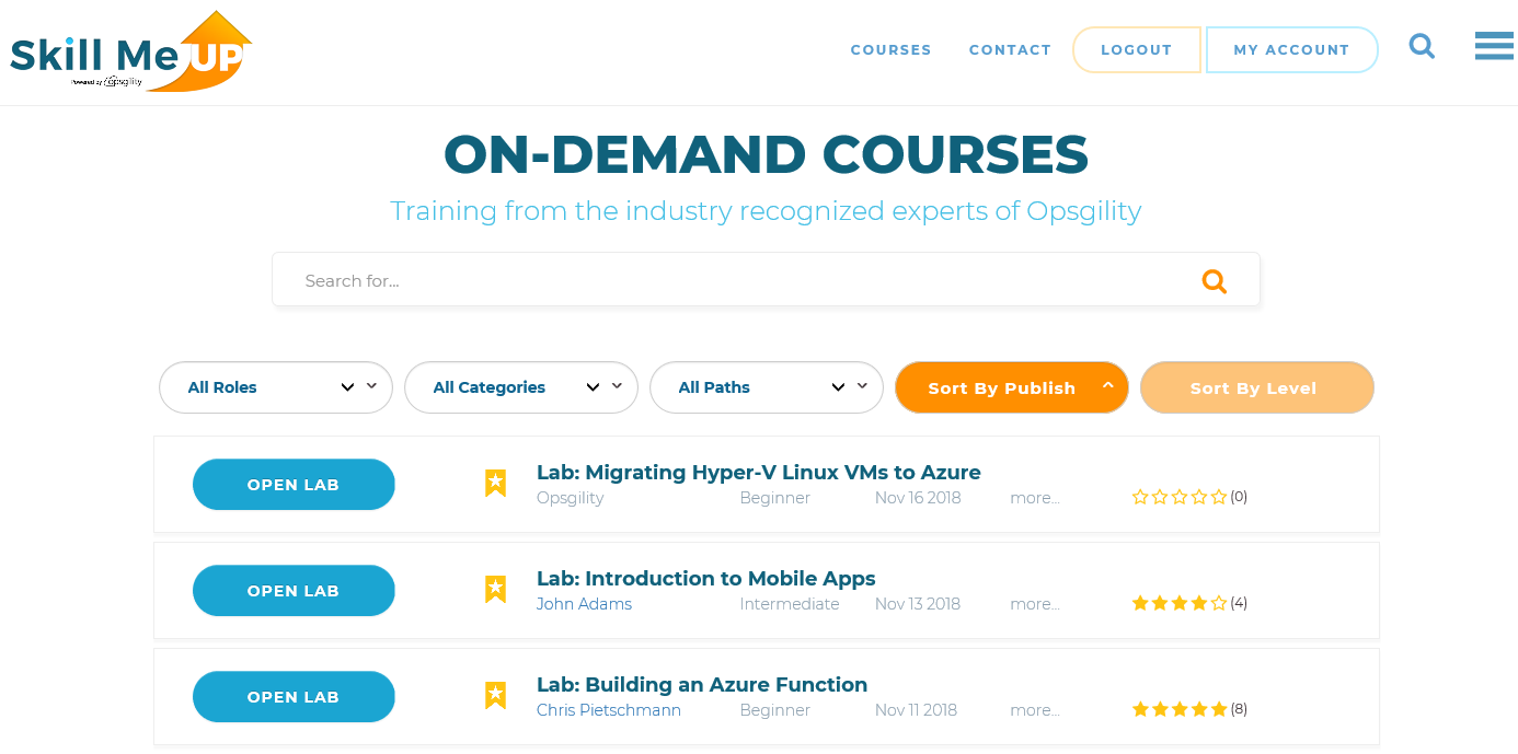 SkillMeUP class page