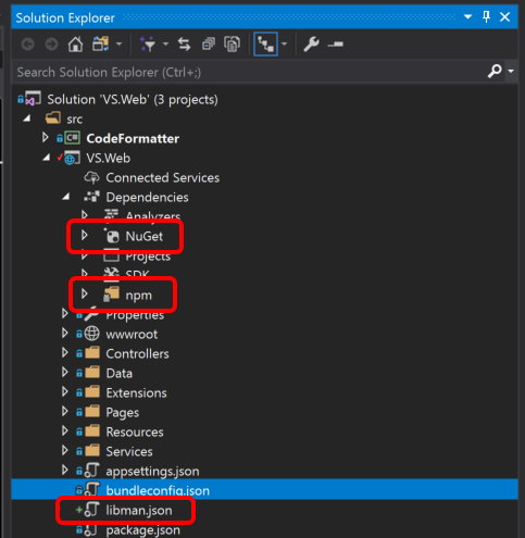 use visual studio