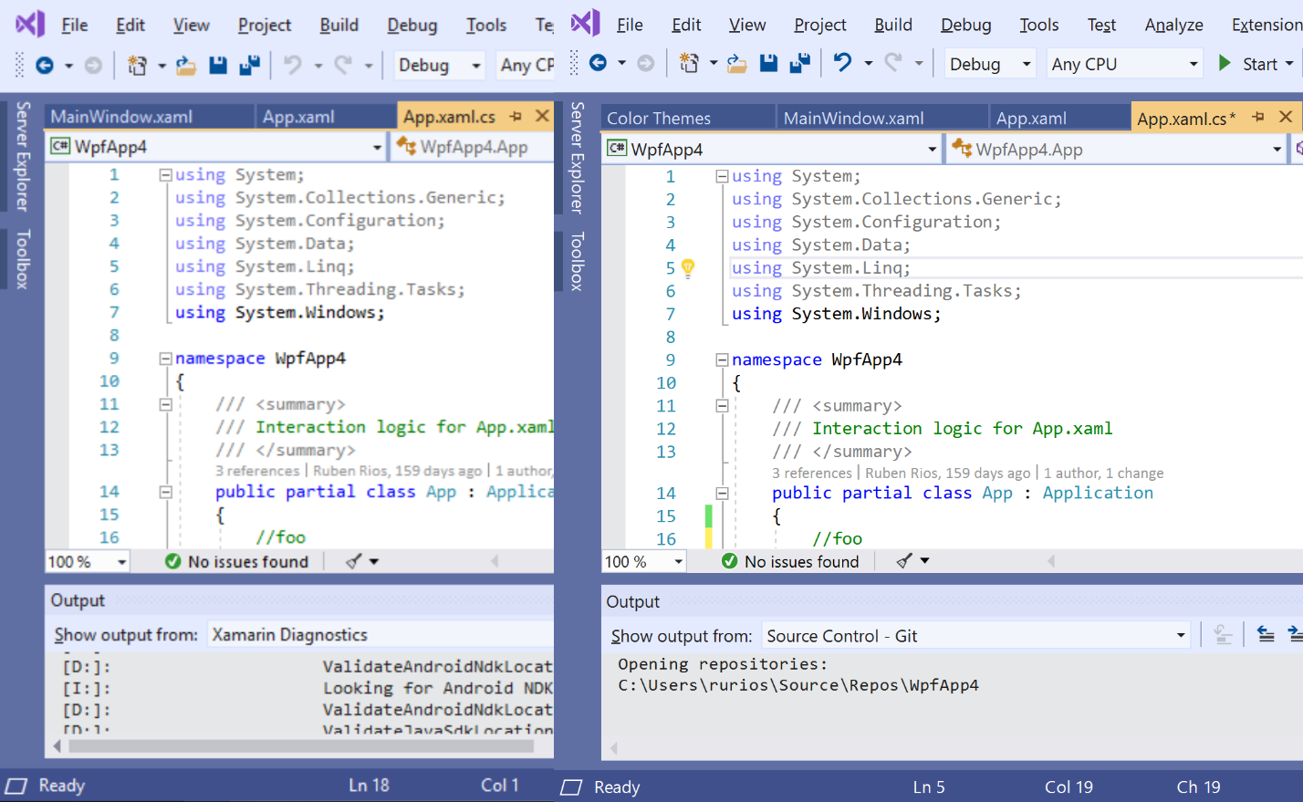 PMA dpi side by side screenshot