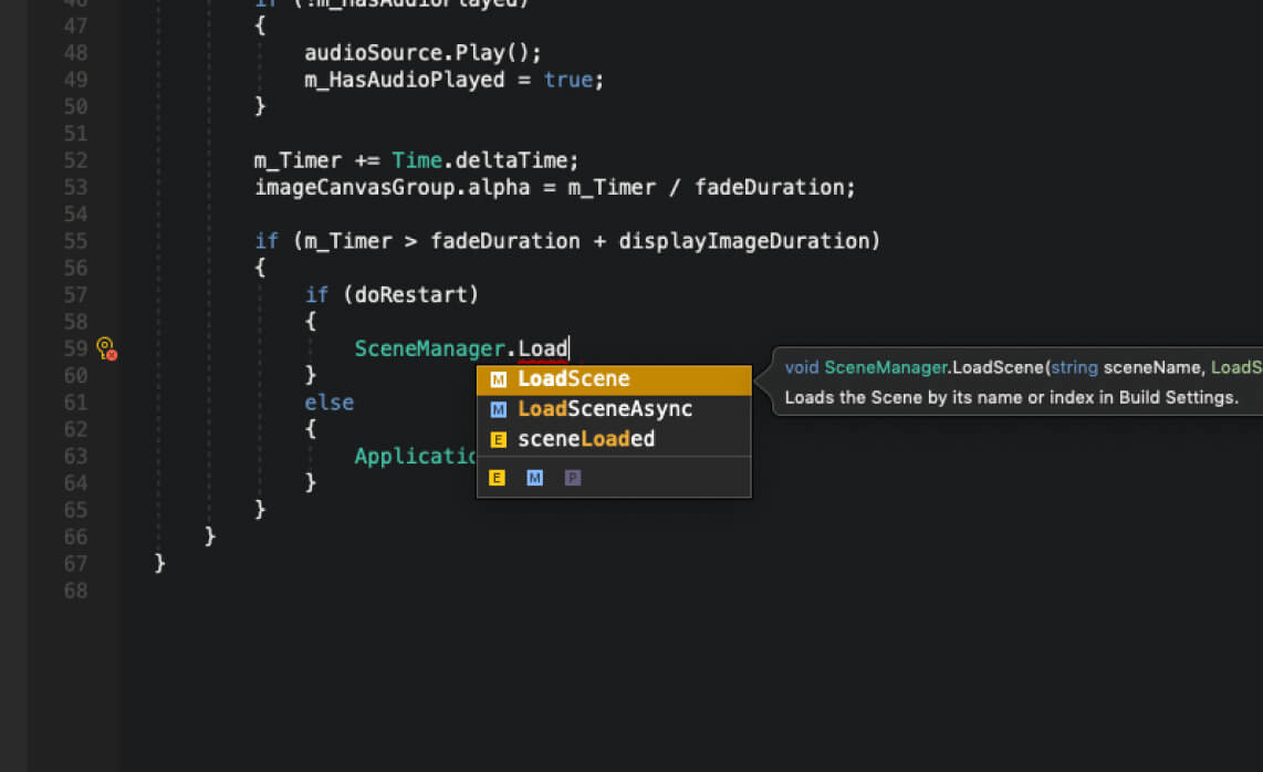 unity visual studio code 2019