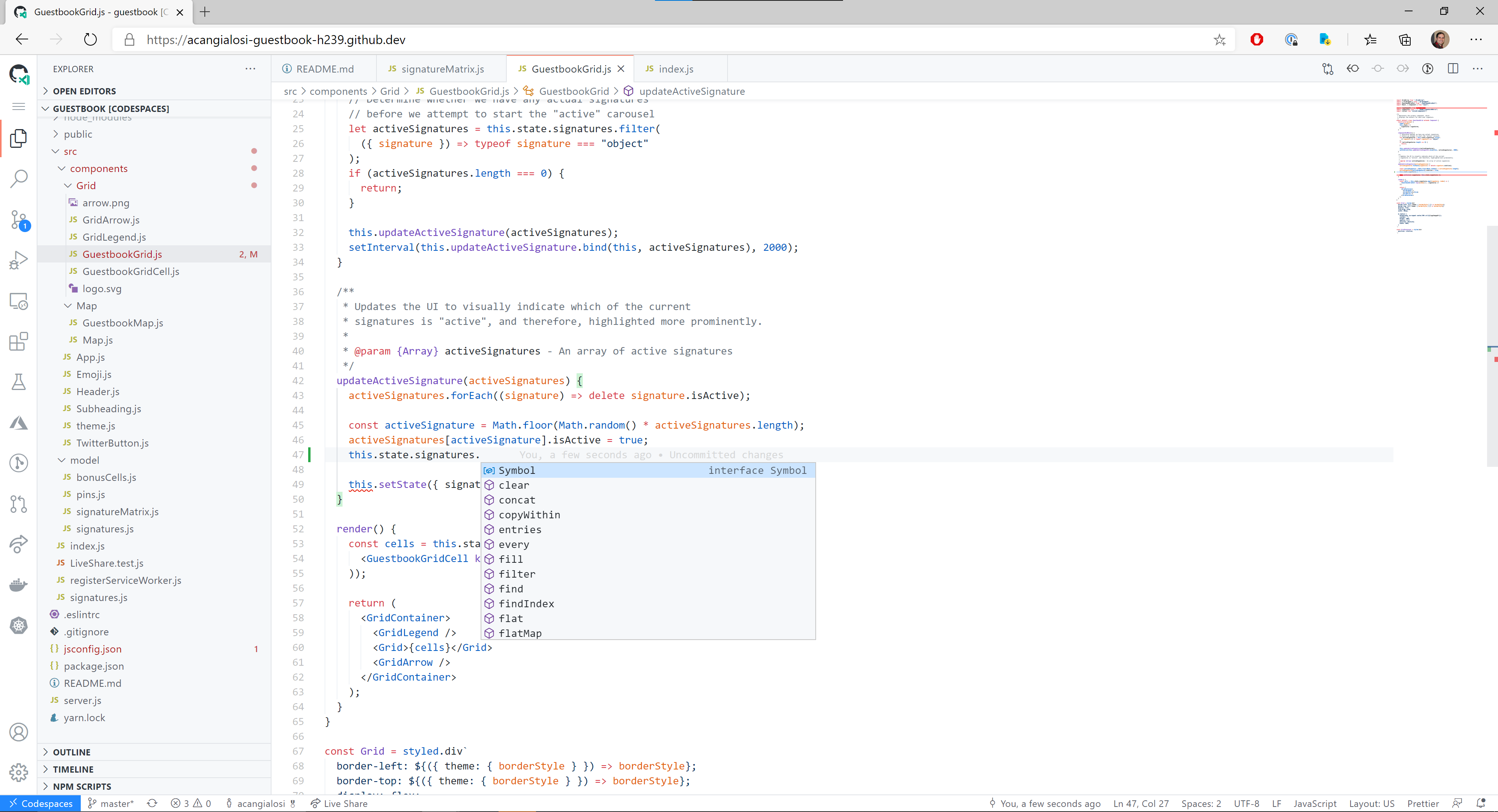 visual studio code github readme