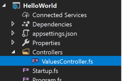 F# web service tutorial screenshot