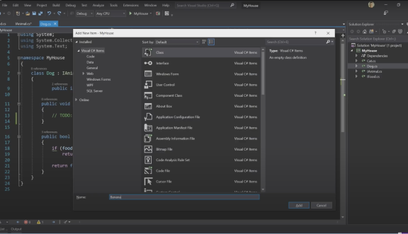 Video of Visual Studio 2019 develop screenshot