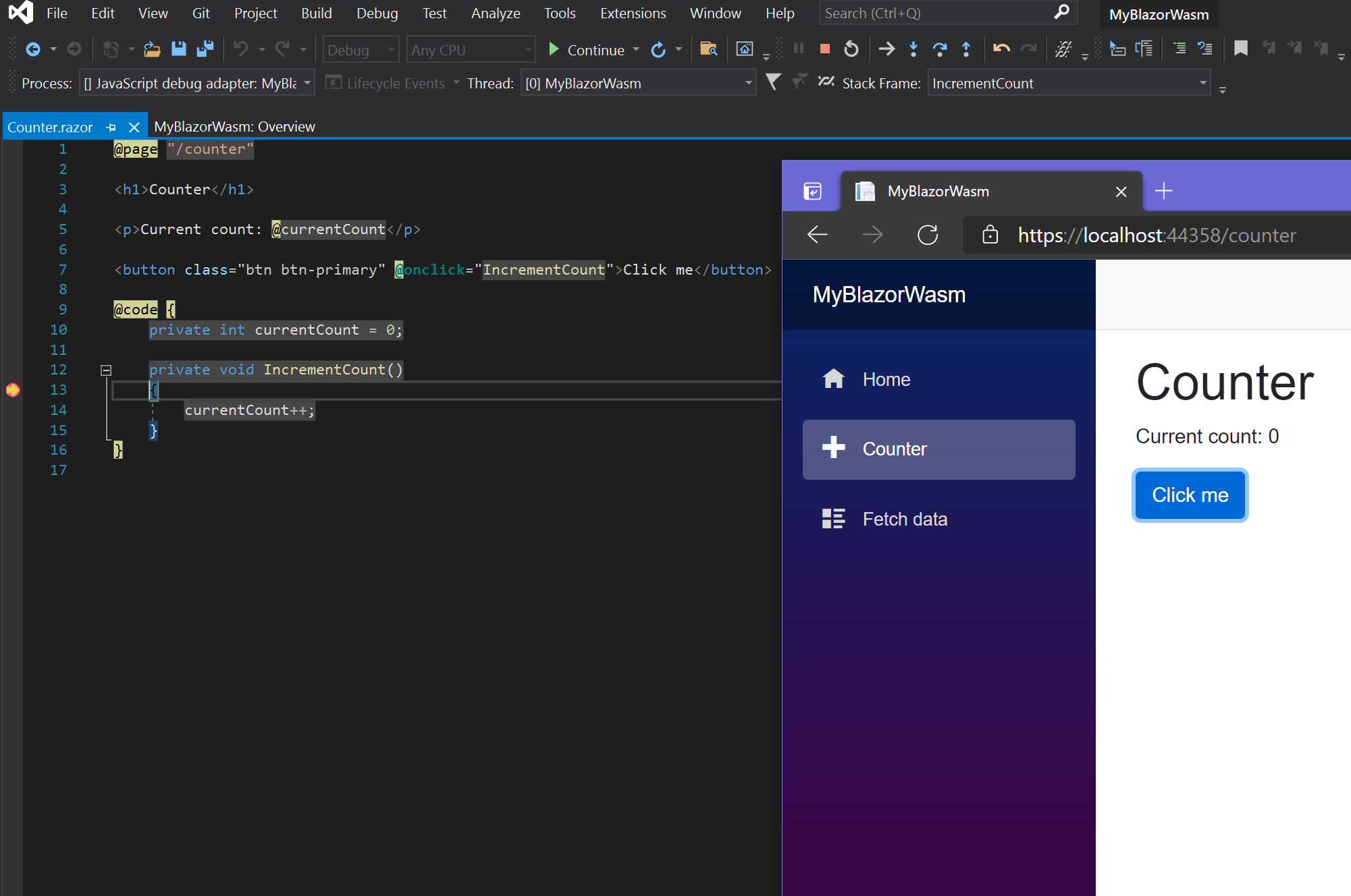 NET を使用した Visual Studio IDE: C#、F#、VB を使用してアプリを