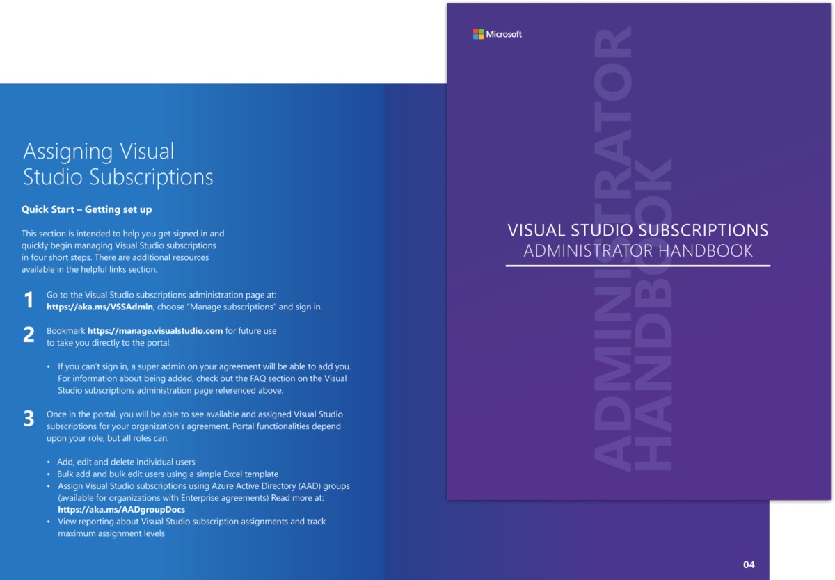 visual studio marketplace not showing subscription