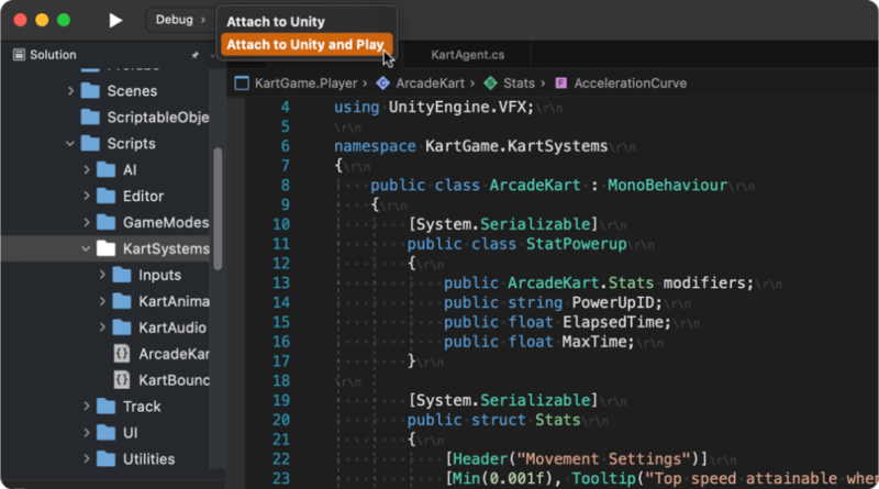 how to get autocomplete working in visual studio mac unity