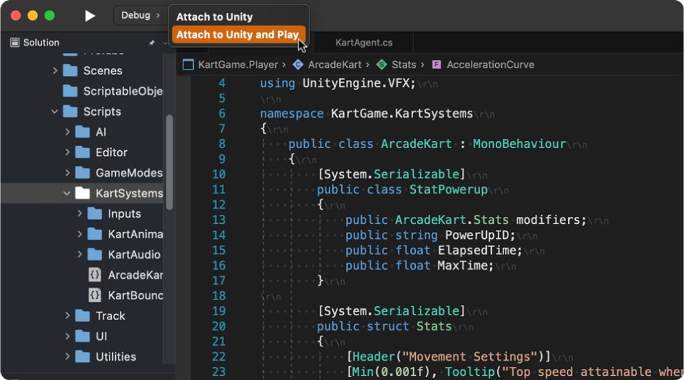 Unity IDE for Mac - Real-Time Development Environment | Visual Studio