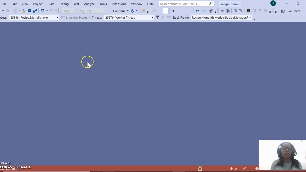 screenshot of save time debugging video