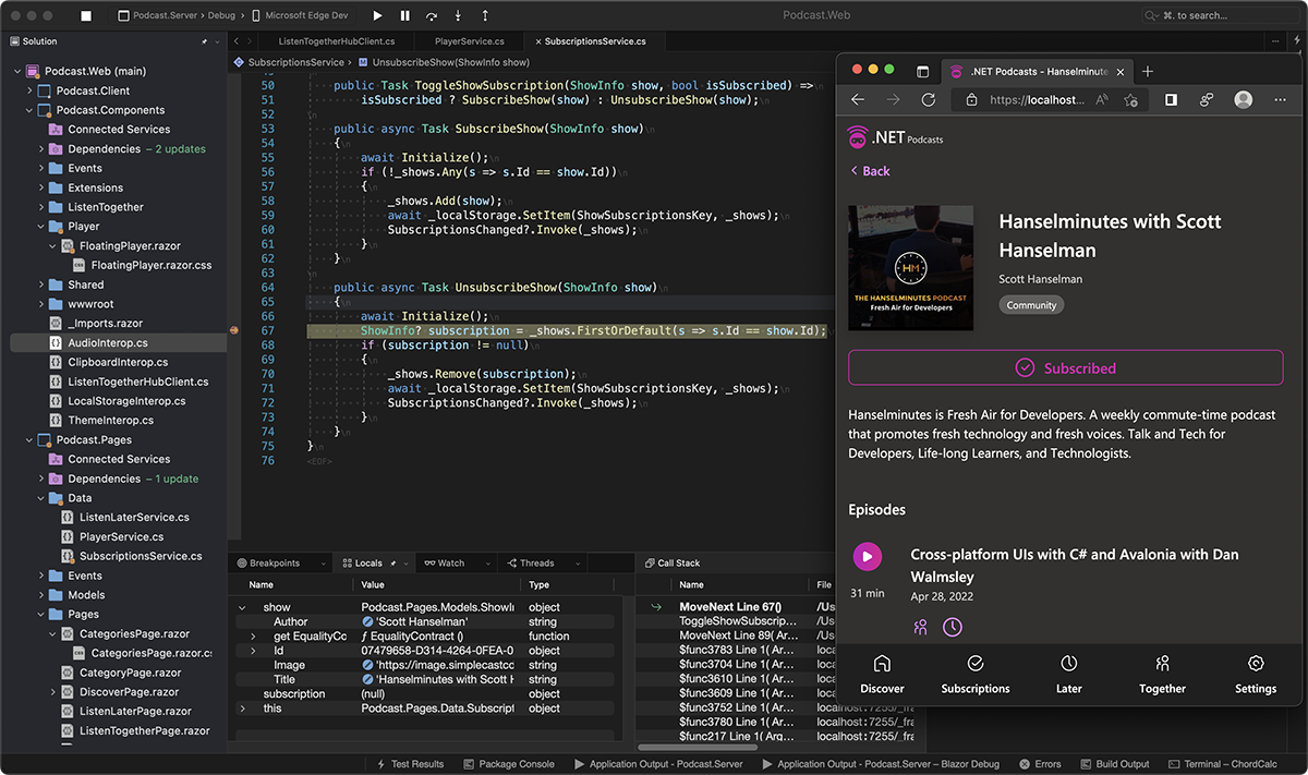 NET IDE for Mac - .NET Application Development | Visual Studio