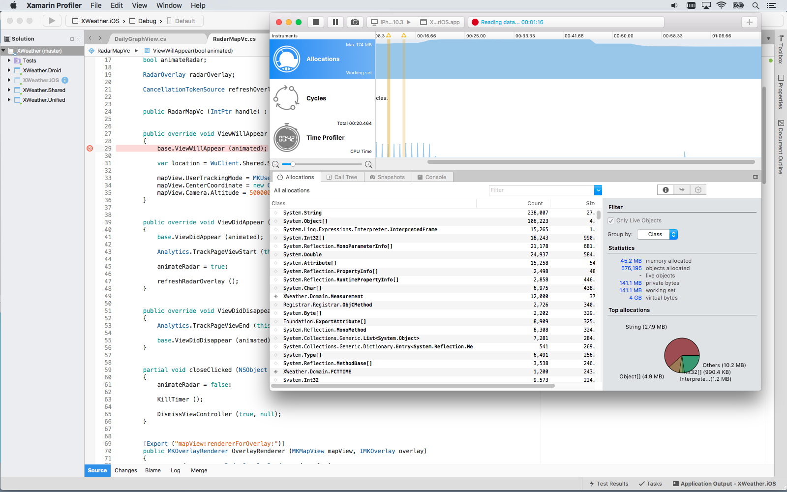 Screenshot for Visual Studio for Mac